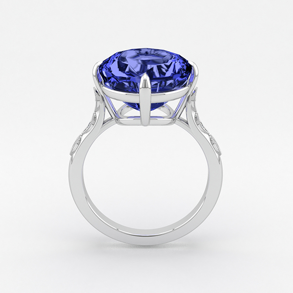 Gwyneth Paltrow blue sapphire engagement ring