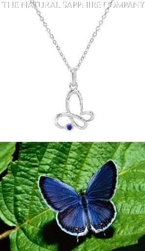 Blue sapphire Butterfly_J3128