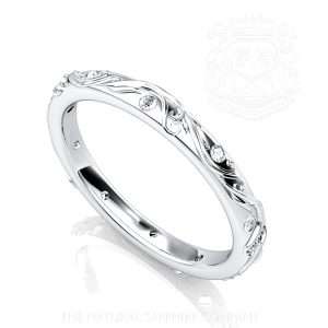 Blue sapphire Ring Band