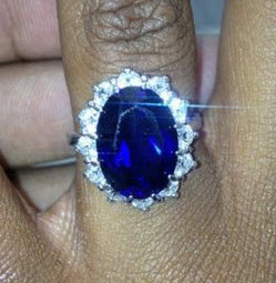 Bobbi Kristina’s Kate Middleton Inspired Sapphire Ring
