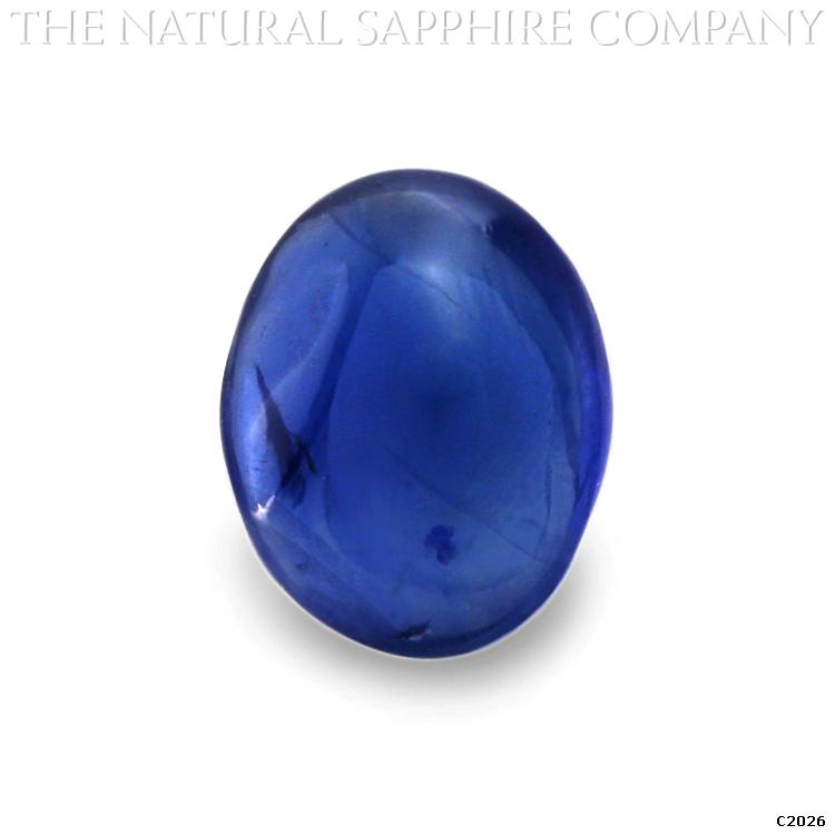 C2026 is a gorgeous vivid blue sapphire cabochon weighing 4.53 carats