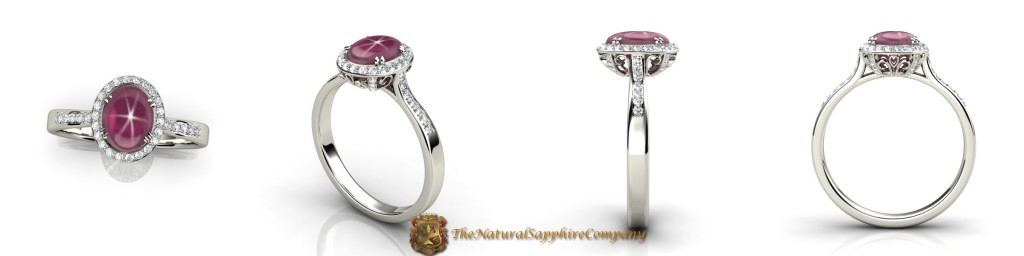 Custom Unique Natural Untreated Star Sapphire Ring