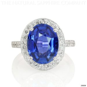 Diamond Invention Sapphire Halo Ring