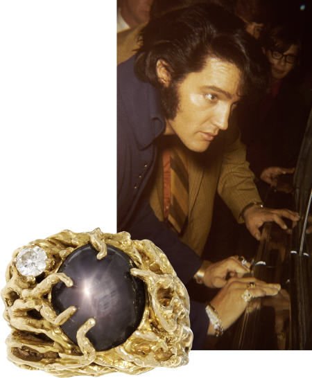 The Black Star Sapphire Ring Of Elvis Presley On the Auction Block
