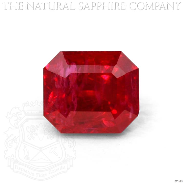 Emerald cut Ruby