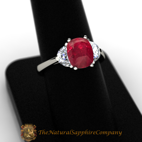Natural Ruby on Custom Mounting Design