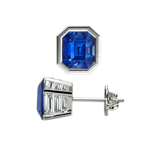Custom Sapphire Jewelry Set