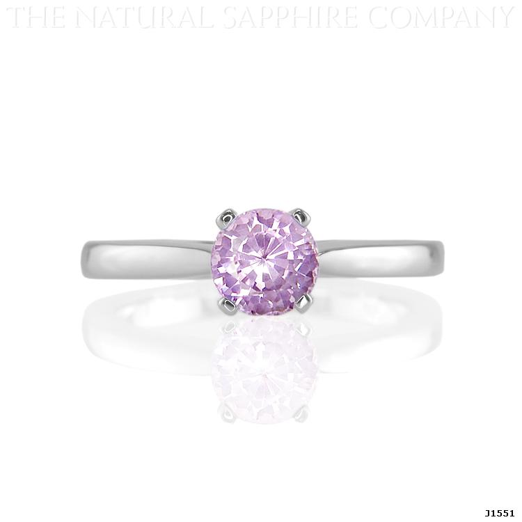 Natural Untreated Lilac Sapphire Engagement Ring