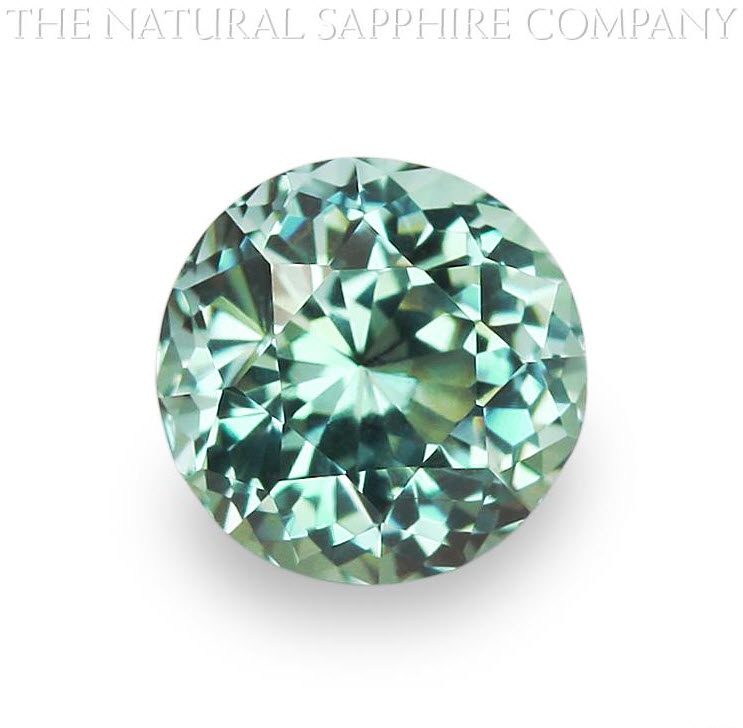 Natural Untreated Round Bluish Green Montana Sapphire