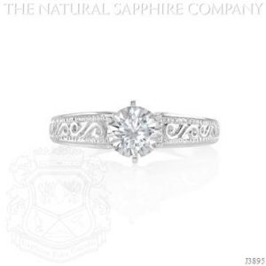 White Sapphire Engagement Ring White Sapphire Engagement Ring