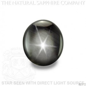9.22ct Black Star Sapphire - just a little bigger than Elvis'