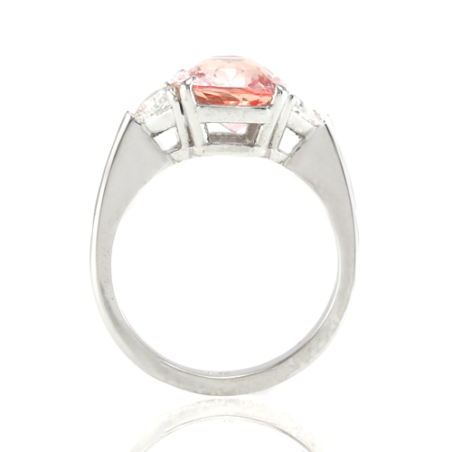 Padparadscha Sapphire Ring View 2