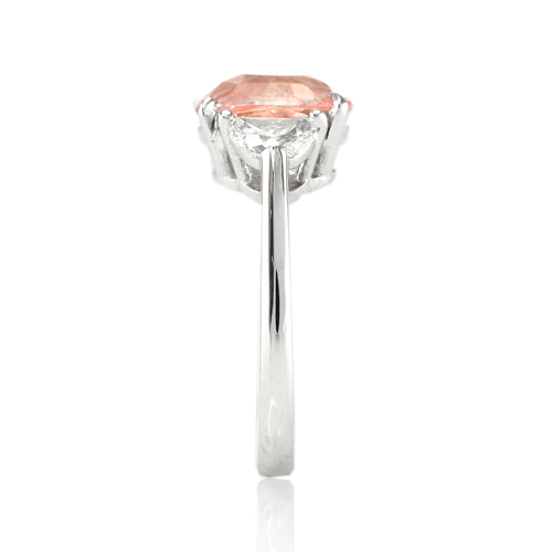 Padparadscha Sapphire Ring View 3
