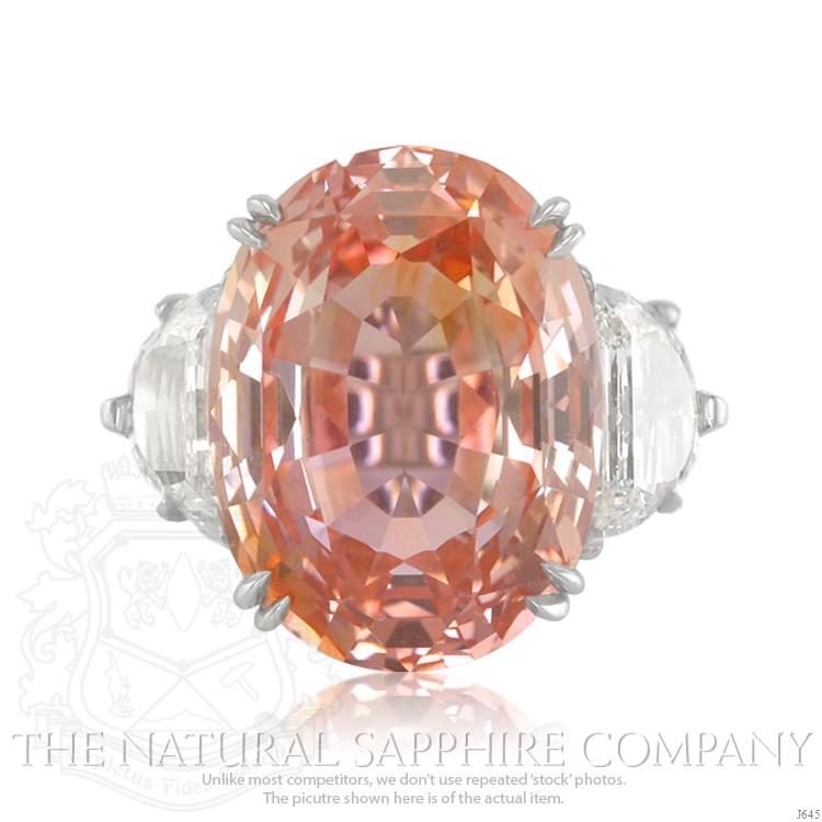 Our 28.85 Ct. Oval Padparadscha Ring