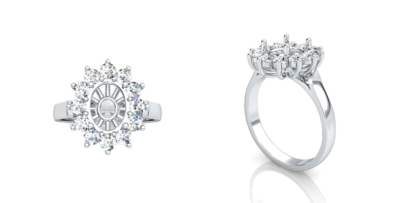 Fairy Tale Blue Sapphire Engagement Ring