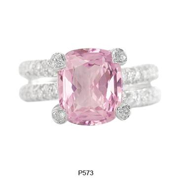 The pastel pink sapphire P573