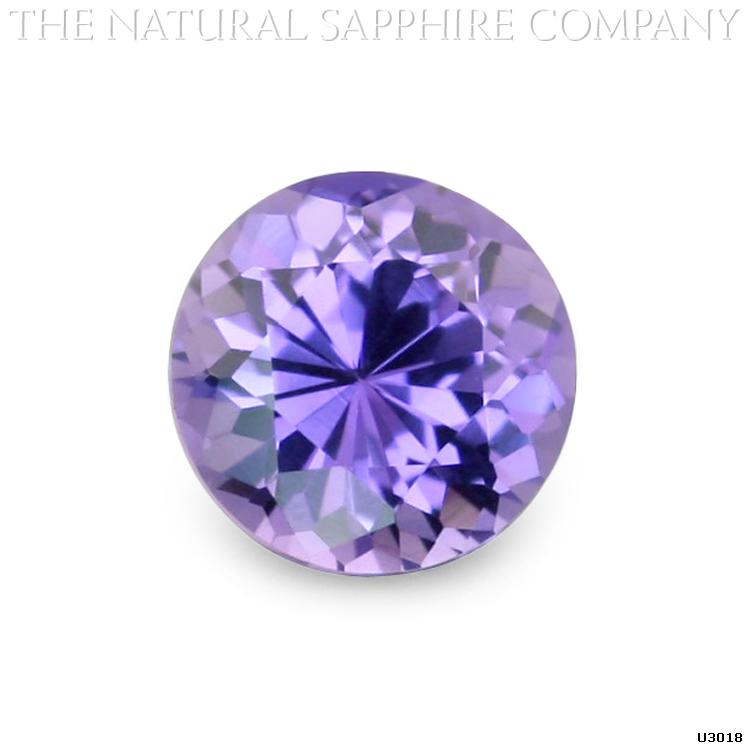 U3018 is beautiful round violet sapphire.
