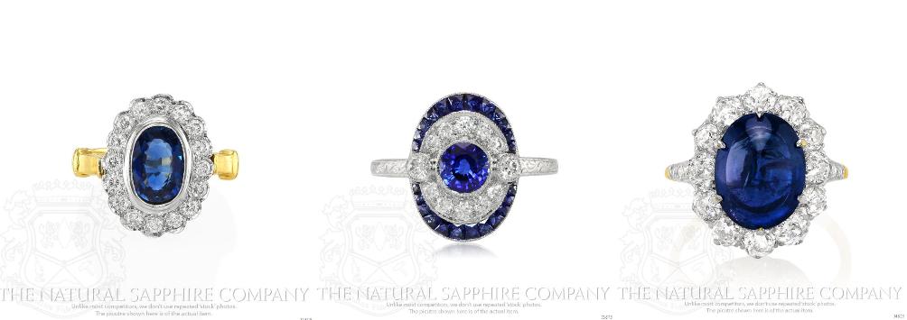 Vintage-Antique-Blue-Sapphire-Rings