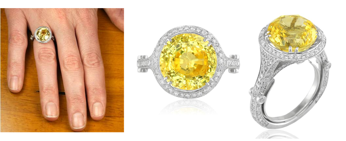 Yellow Sapphire Ring Yellow Sapphire Ring