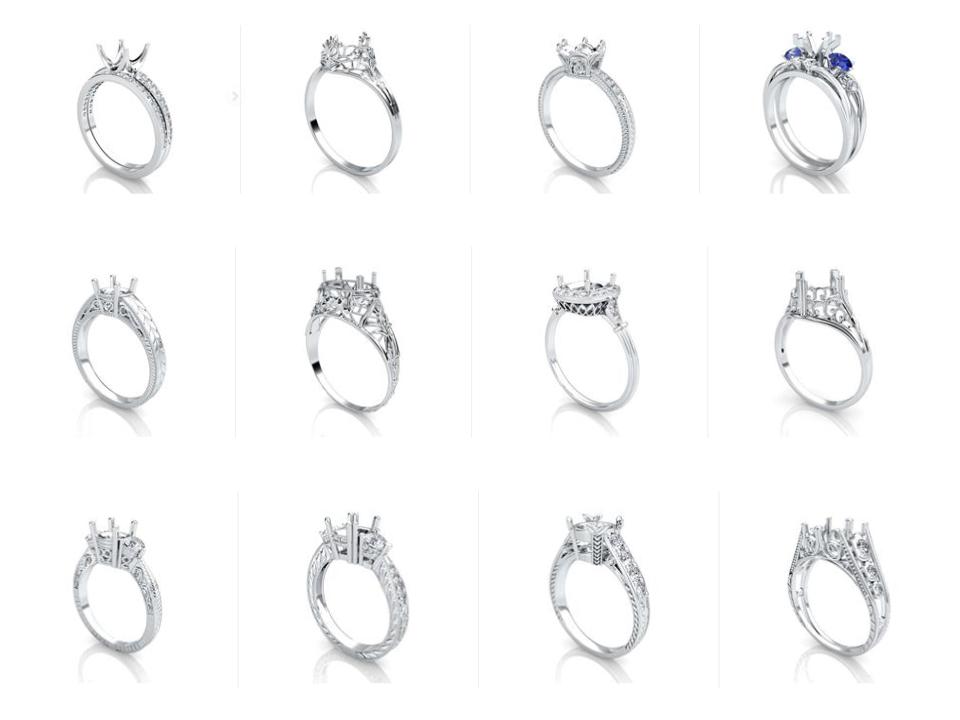 Different Settings for and Engagement Ring  antique-engagment-ring-settings