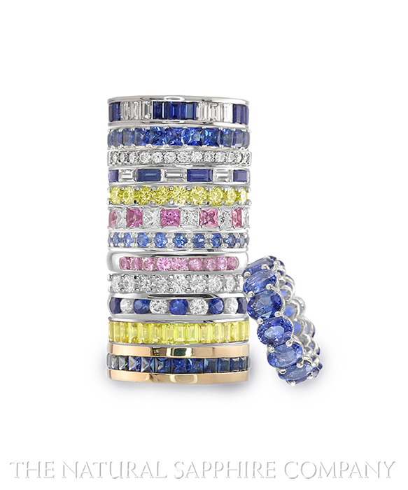 Sapphire Anniversary Bands