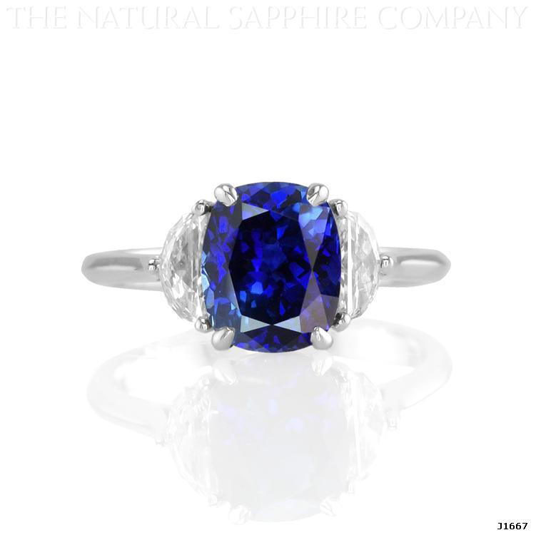 blue engagement ring