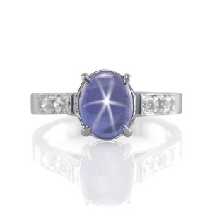 blue star sapphire ring