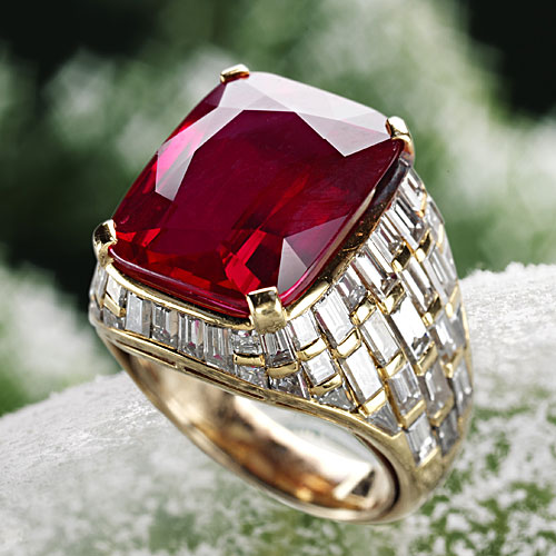 8.62ct Natural Untreated Ruby Ring