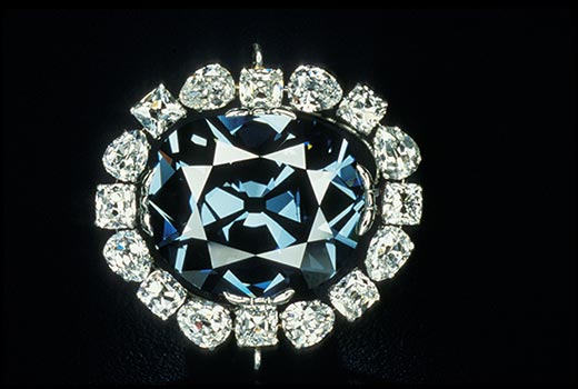 current design surrounding the Hope Diamond