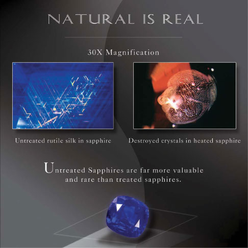 image of a destroyed crystal due to heat treatment in a sapphire