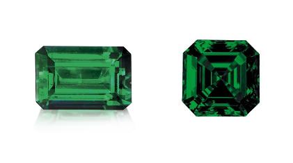 Emerald and Asscher Cut Green Sapphires  emerald-asscher-green-sapphires