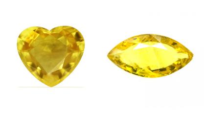 Yellow Sapphires  heart-marquise-yellow-sapphire