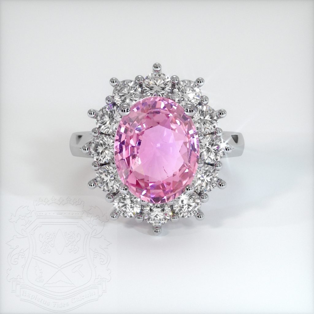 lady gaga pink sapphire engagement ring