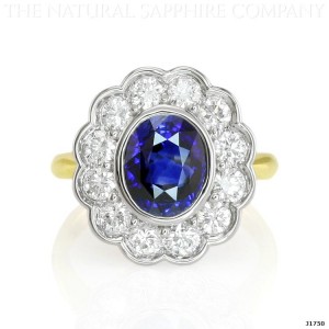 natural blue sapphire ring