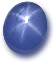 natural blue star sapphire