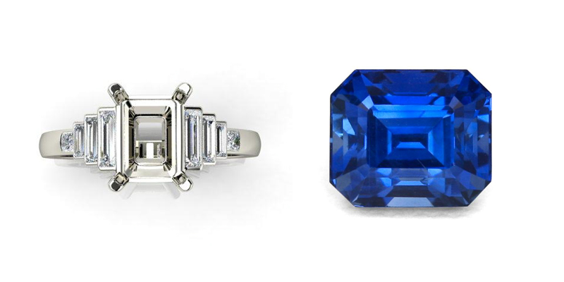 natural sapphire ring design