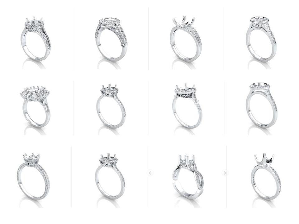 Halo Engagement Ring Settings pave-halo-engagment-ring-settings
