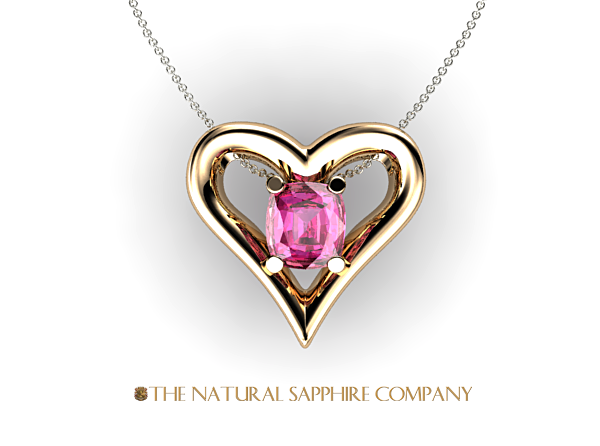 pink sapphire pendant