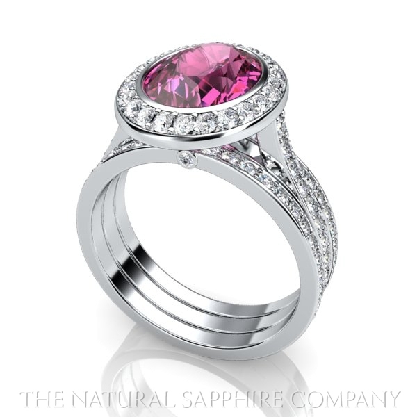 pink sapphire ring