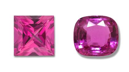 Pink Sapphire Cuts princess-cushion-pink-sapphires