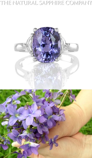 purple sapphire ring