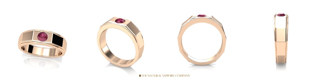 rose gold wedding band