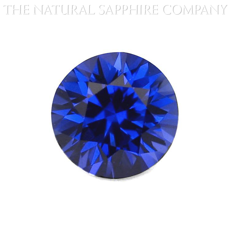 round blue sapphire