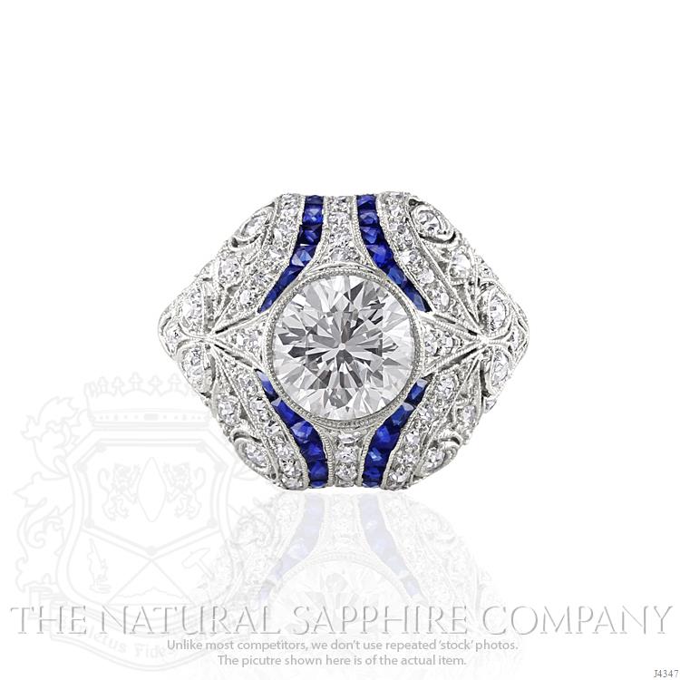 round-colorless-diamond-estate-ring
