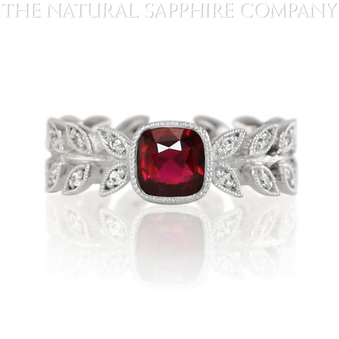natural untreated custom made ruby ring 