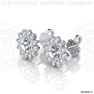 sapphire earring setting