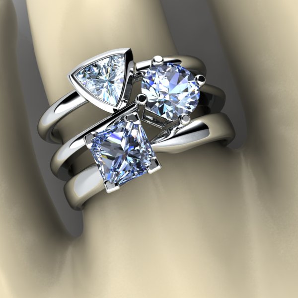 Stackable Rings: The More Natural Sapphires, The More Fun