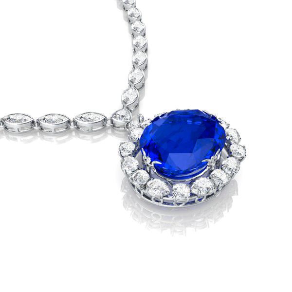 the sapphire necklace view 4