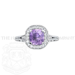 unique purple sapphire ring view 1