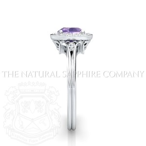 unique purple sapphire ring view 3